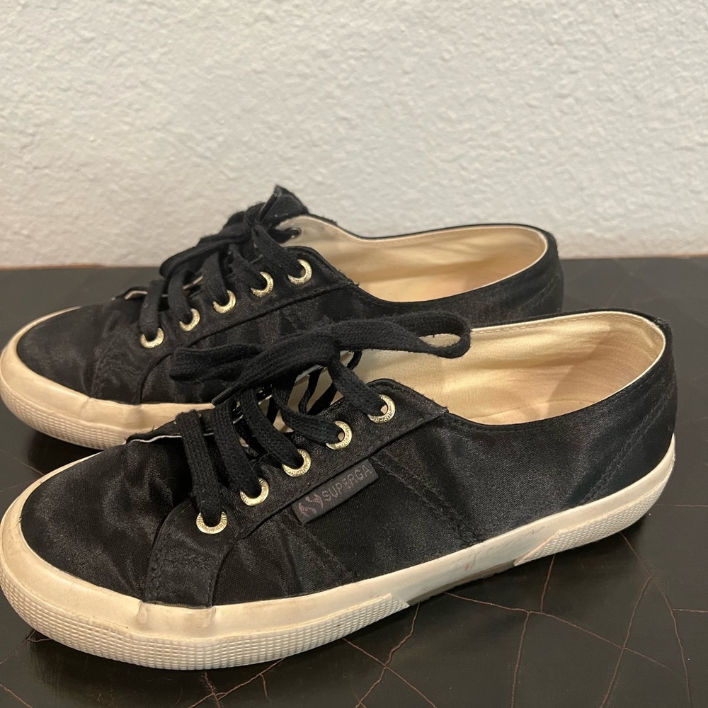 Superga x the man repeller satin sneaker